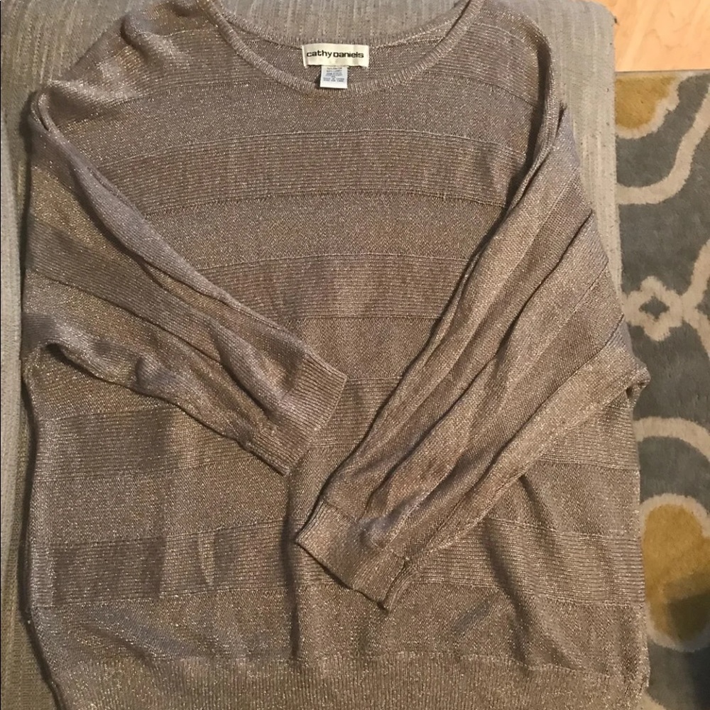 Sparkly sweater - XL - 3/4 sleeves
